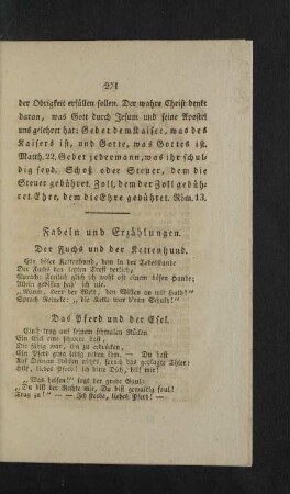 Fabeln und Erzählungen.