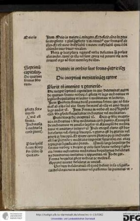 Septimum capitulum de quatuor formis verborum
