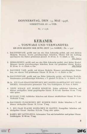 Keramik (Nr. 1-145)