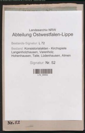 Einkünfte des Küsters und (des) Schulmeisters [siehe auch Nr. 32 (1614)]