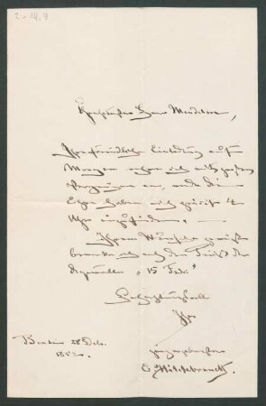 Brief an Alexander Mendelssohn : 28.02.1852