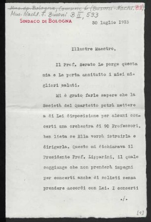 Brief an Ferruccio Busoni : 30.07.1913
