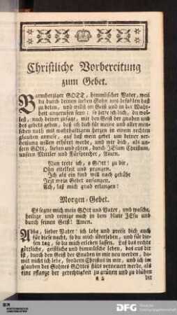 Morgen-Gebet