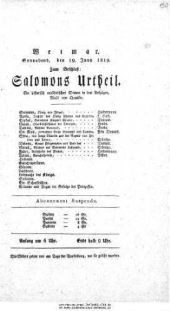 Salomons Urtheil