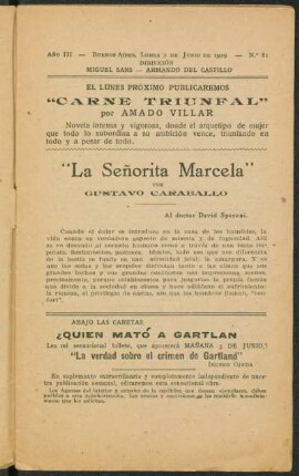 1919000381: La señorita Marcela