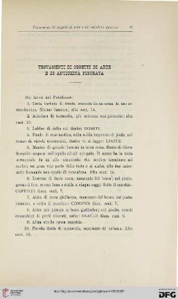 21: Trovamenti di oggetti di arte e di antichità figurata, [35]