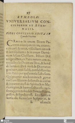 fidei confessio