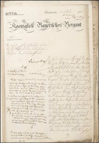 Hauptgeldrechnung mit einigen Belegen der Steinkohlengrube
                        Odenbach-Roth