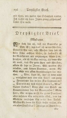Dreyßigster Brief.