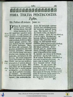 Feria Tertia Pentecostes.