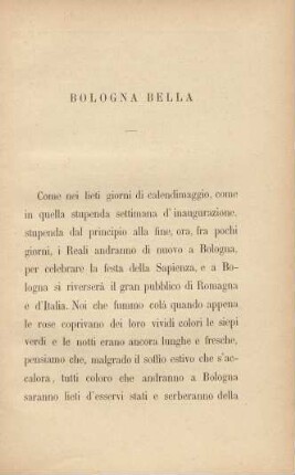 Bologna bella