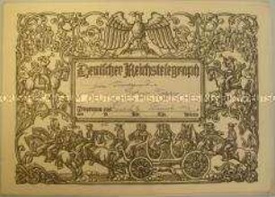 Glückwunschtelegramme an Walter Degen von Reservisten der Vereinigung 224; Dresden, 1926-1928