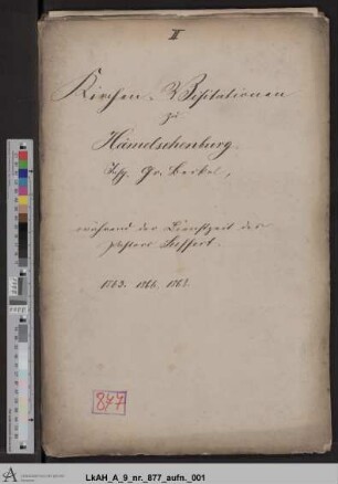 Hämelschenburg: Visitationsakten