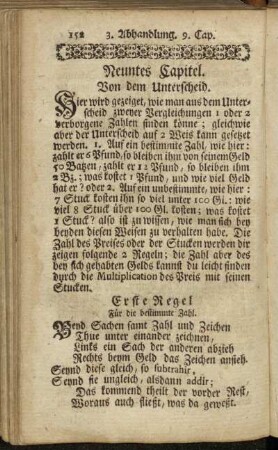 Neuntes Capitel. Von dem Unterscheid.