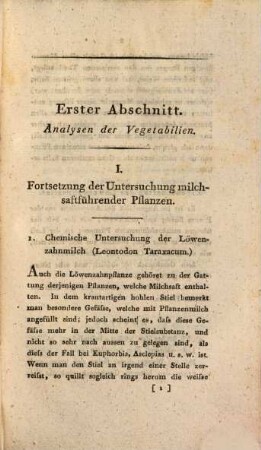 Chemische Untersuchungen mineralischer, vegetabilischer und animalischer Substanzen : Fortsetzung des chemischen Laboratoriums, 3. Chemische Schriften ; Bd. 4