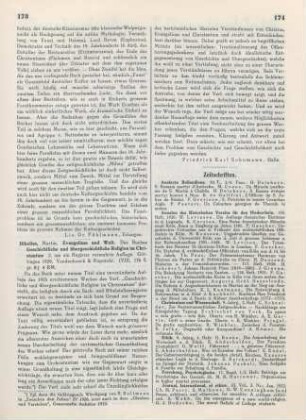 173-174 [Rezension] Dibelius, Martin, Evangelium und Welt