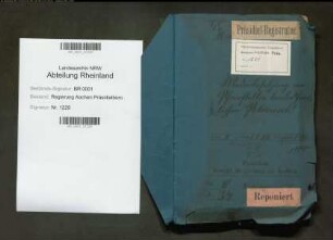 Die Wiederbesetzung von Pfarrstellen des landesherrlichen Patronats. Bd. 1