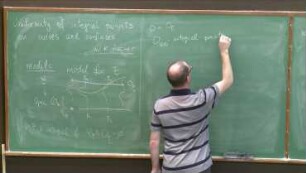 Uniformity of integral points in curves and surfaces