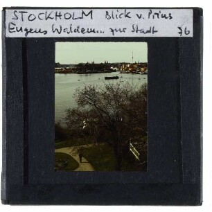 Stockholm, Waldemarsudde : Blick zur Stadt