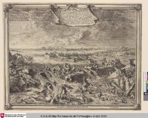 Zerstörung des Dammes von Coeverden [Bursting of the dike near Coeverden by order of the bishop of Munster]