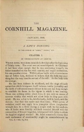 The Cornhill magazine, 10. 1888