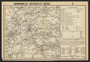 No. 7. Rheinprovinz nördl. Theil, Westfalen südl. Theil, Nassau