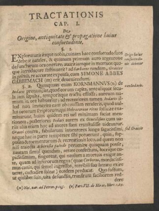 [De numis sepulchralibus]