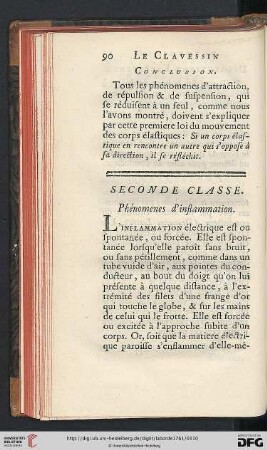 Seconde classe: Phénomenes d'inflammation