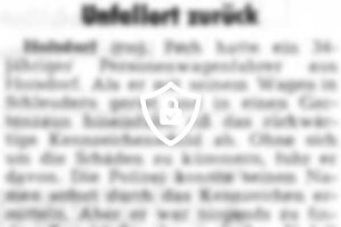 Kennzeichen blieb am Unfallort zurück