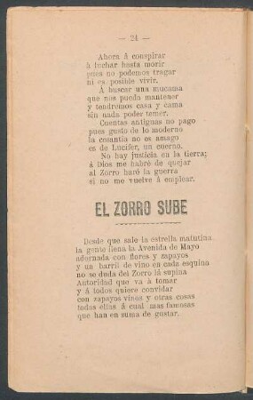 El zorro sube