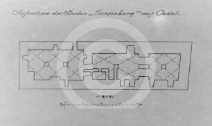 Plan der Ruine Sonneburg auf Oesel