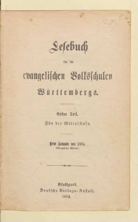 Teil 1 = Mittelstufe, [Schülerband]: [Teil 1 = Mittelstufe, [Schülerband]]