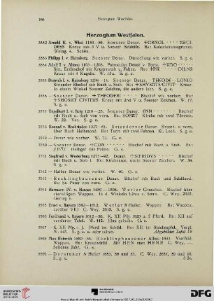 Herzogtum Westfallen (Nr. 3552-3595)