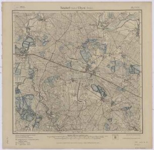 Section Neudorf - Uhyst aus: Topographische Karte (Meßtischblätter) Sachsen