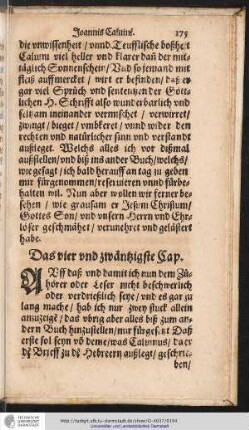 Das vier und zwantzigst Cap.