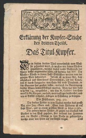 Erklärung der Kupfer-Stiche des dritten Theils.