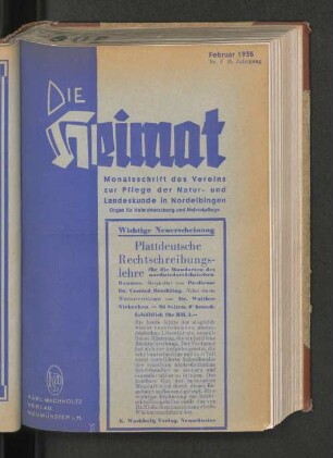 Februar 1935, Nr. 2, 45. Jahrgang