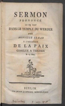 Sermon Prononcé Le 23 May Dans Le Temple Du Werder