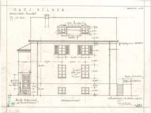Fischer, Theodor; München; Haus Milker - Nordwest (Ansicht)
