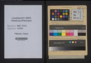 Entnazifizierung Hans Helves , geb. 08.11.1912 (Techn.Angestellter)