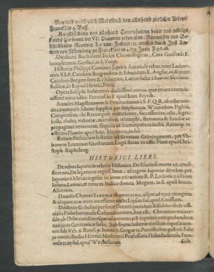 Historici Libri.
