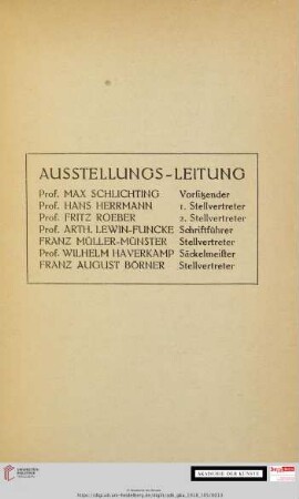Ausstellungs-Leitung