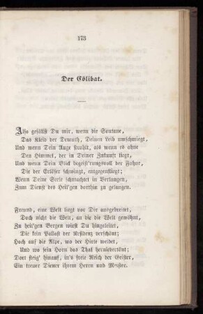 Der Cölibat