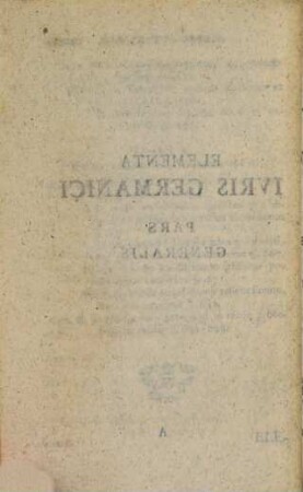Elementa iuris germanici privati hodierni