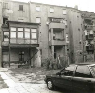 Cottbus, Karlstraße 95/96. Wohnhäuser (E. 19. Jh.). Hofansicht