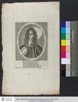 S. Thomas Fairfax, Exercitvs Parlamenti Londinensis Contra regem Generalis, etc. / Wolfg. Kilian excud.