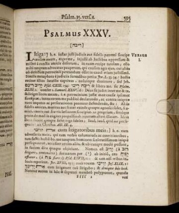 Psalmus XXXV. - Psalmus XXXVI.