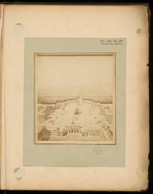 Prachtforum Monatskonkurrenz Mai 1876: Perspektivische Ansicht (Vogelschau)
