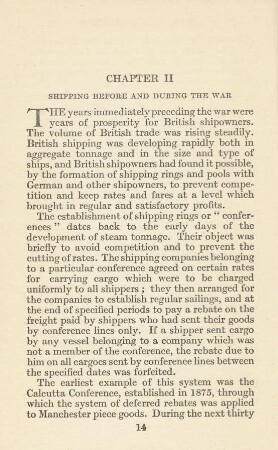Chapter II Shipping Before And During The War