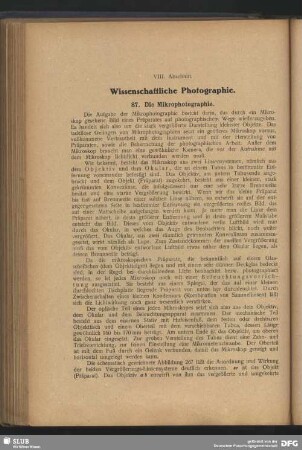 87.Die Mikrophotographie
